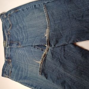 The flirt old navy size 10 regular straight leg jeans dark denim